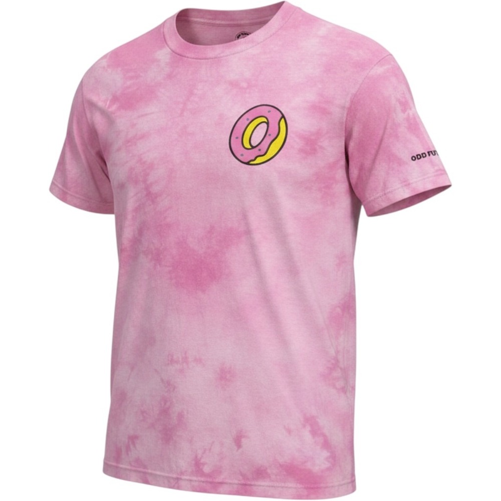 Odd Future Randy's Donuts T-Shirt Mens Large Pink Tie Dye Good Graphic Tee